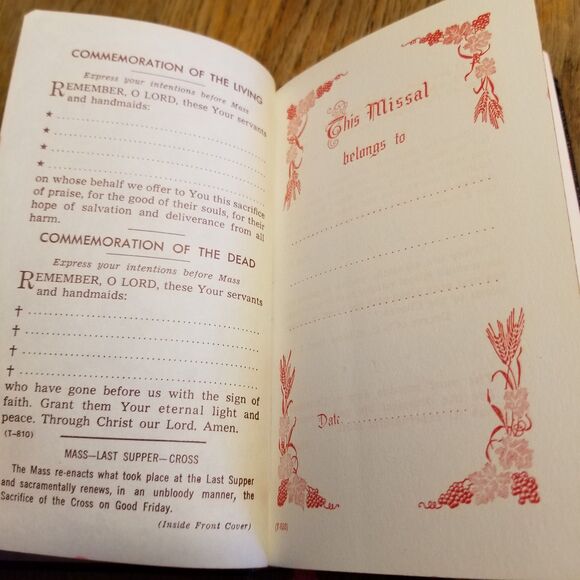 St Joseph Sunday missal large print confraternity version 1964 vintage - Picture 6 of 11